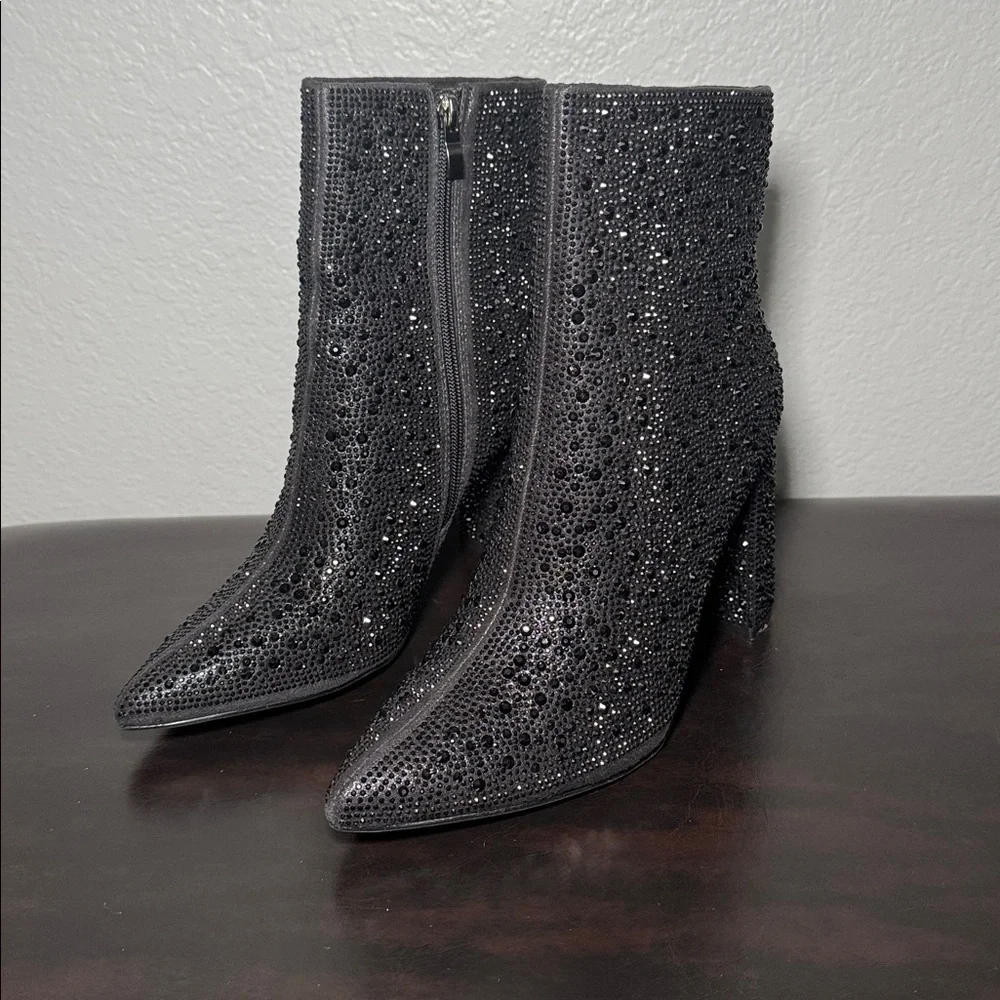 Lauren Lorraine Glittering Black Heels